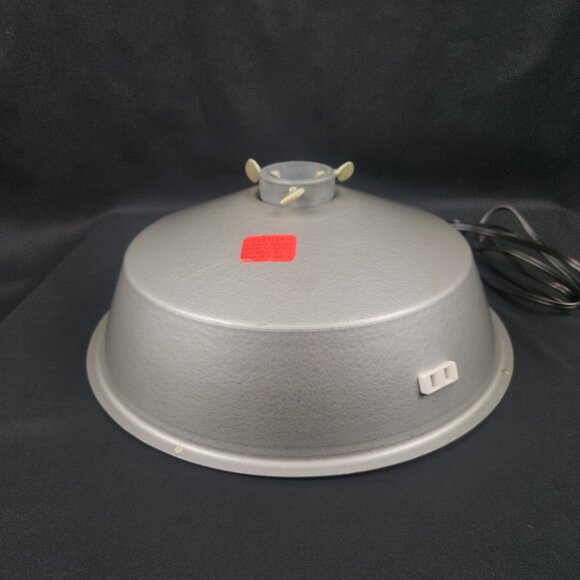 TESTED Rotating Christmas Tree Stand Silver VNTG Spinning Corded Round Base - Picture 1 of 17